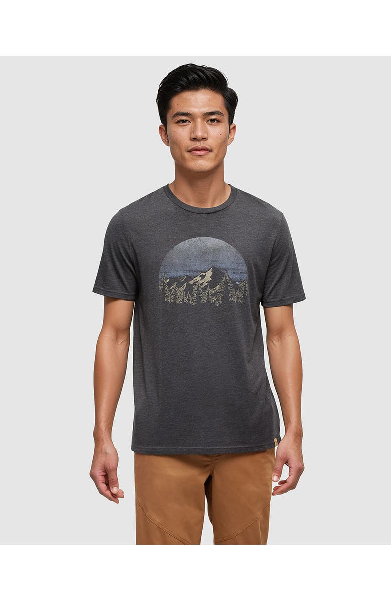 tentree Vintage Sunset T-Shirt, Main, color, Meteorite Black Heather