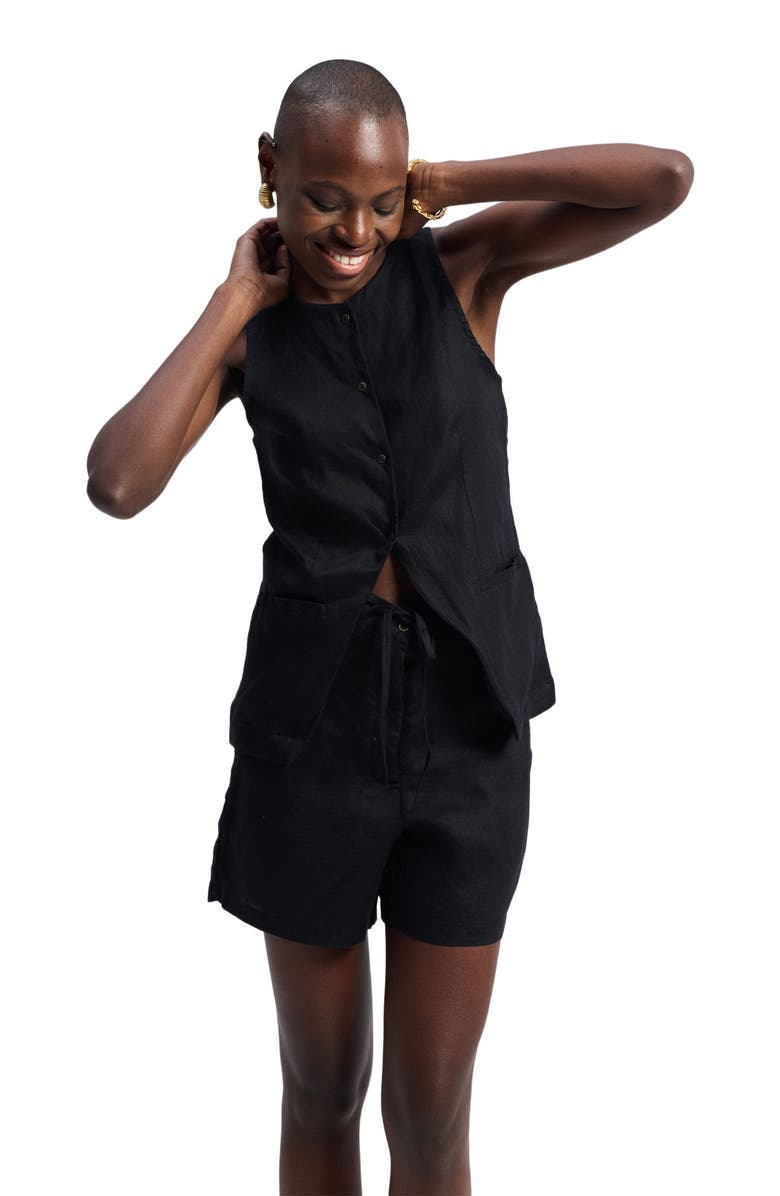 Reistor Hemp Shorts in Black, Alternate, color, Black