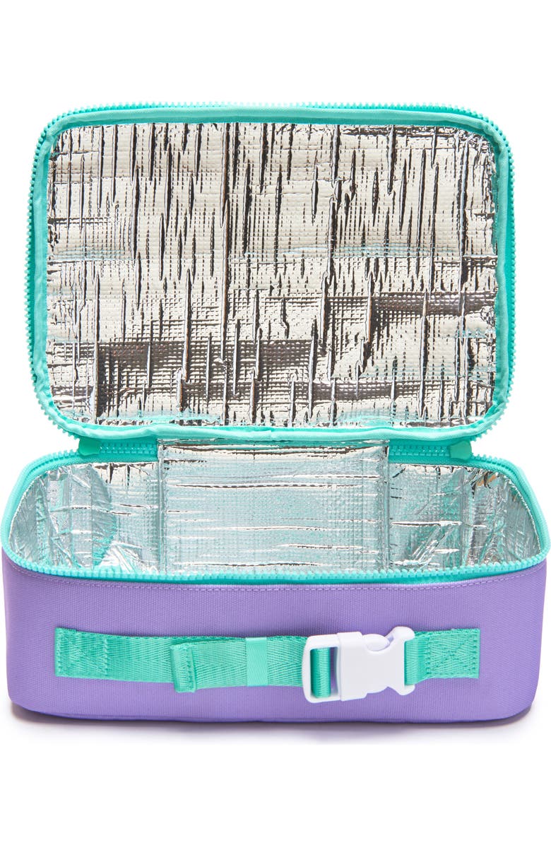 Little Chicken Kids' Patched Lunchbox, Alternate, color, Purple Checker