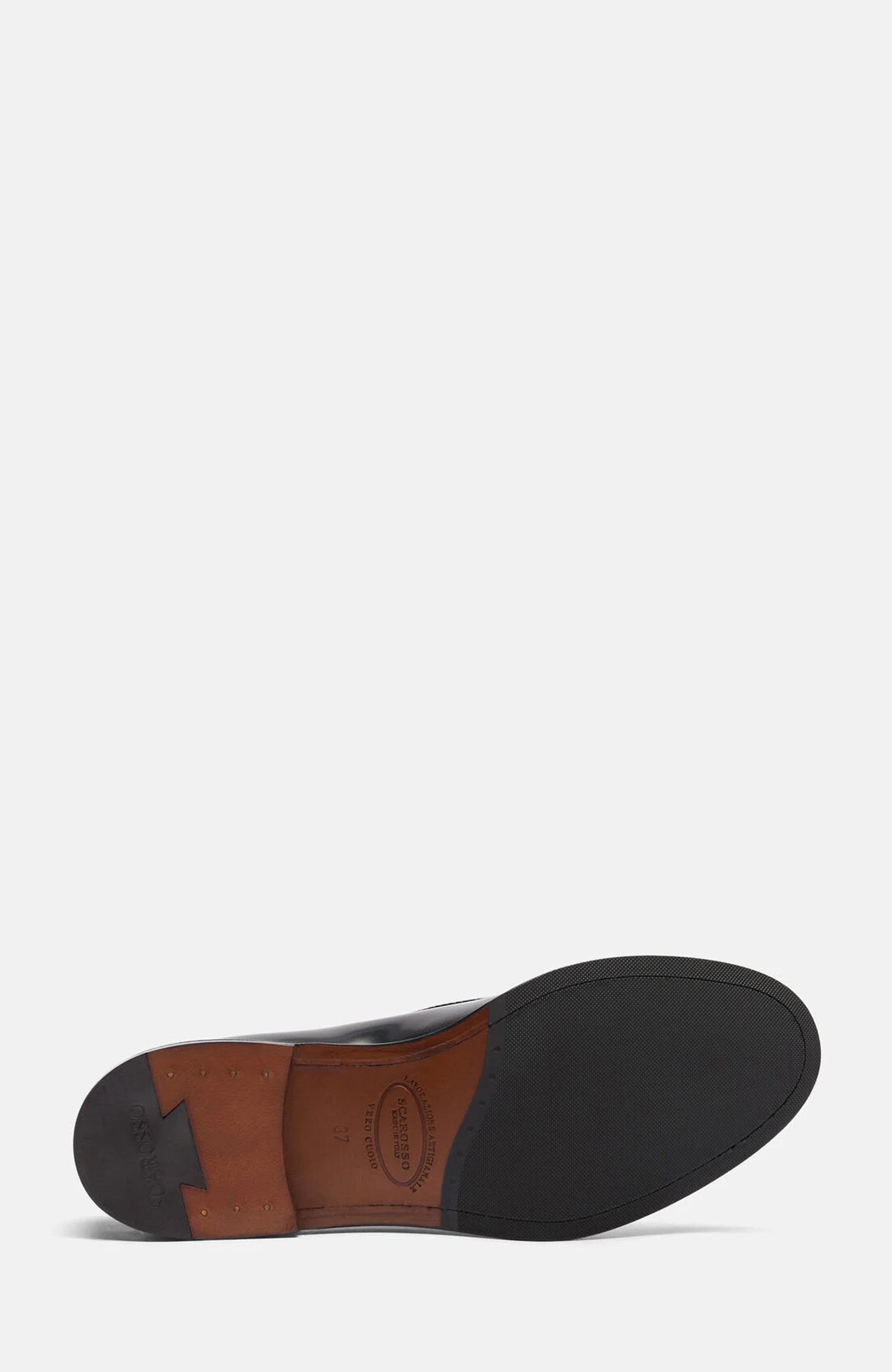 SCAROSSO Sienna Loafers, Alternate, color, Black - Brushed Calf