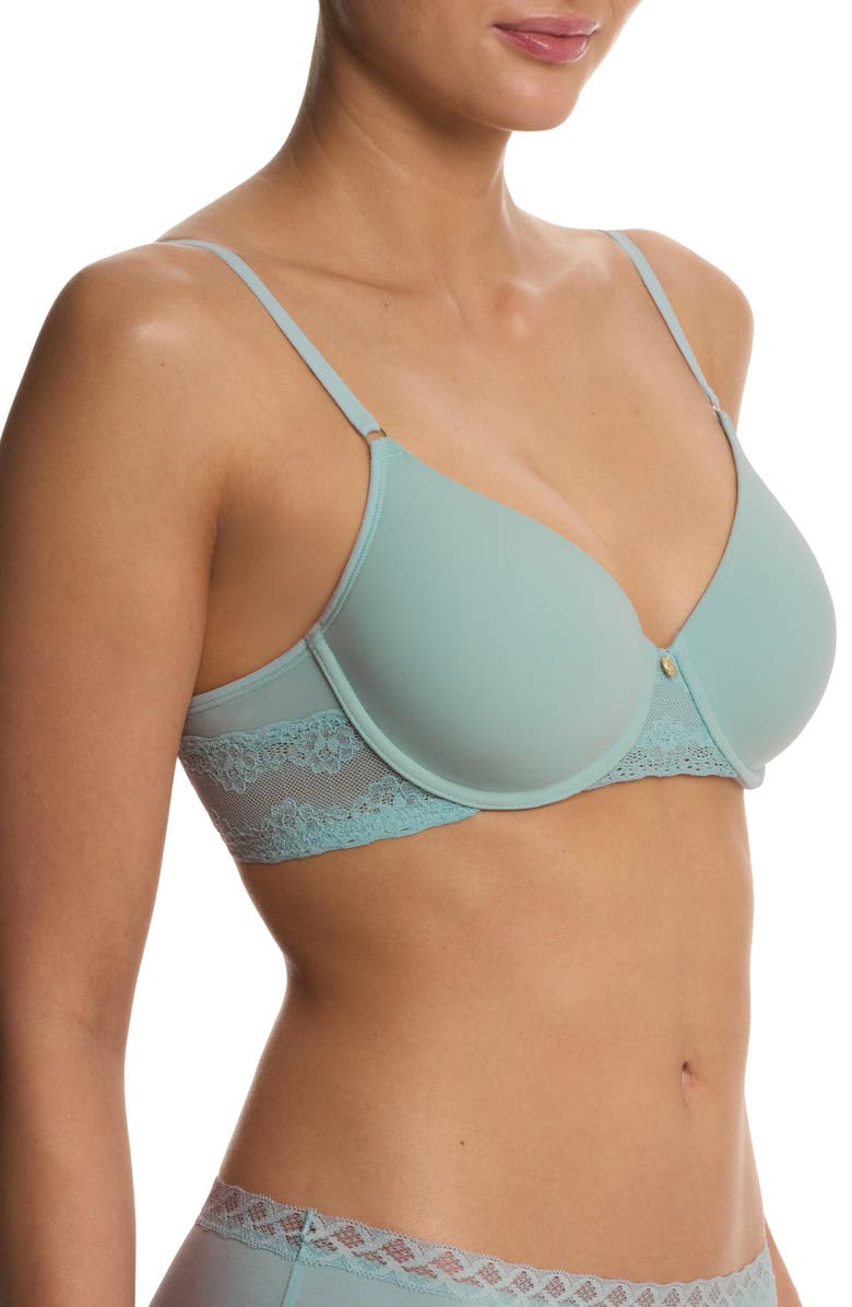 Natori Bliss Perfection Comfort Underwire T-Shirt Bra, Alternate, color, Blue Meadow