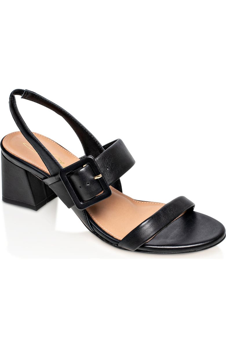 Joan Oloff Shoes Greyson Block Heel, Alternate, color, Black