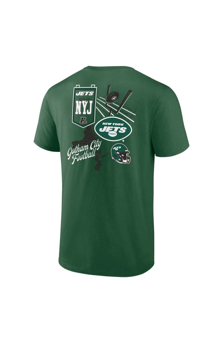 FANATICS Men's Fanatics Branded Green New York Jets Split Zone T-Shirt, Alternate, color, 