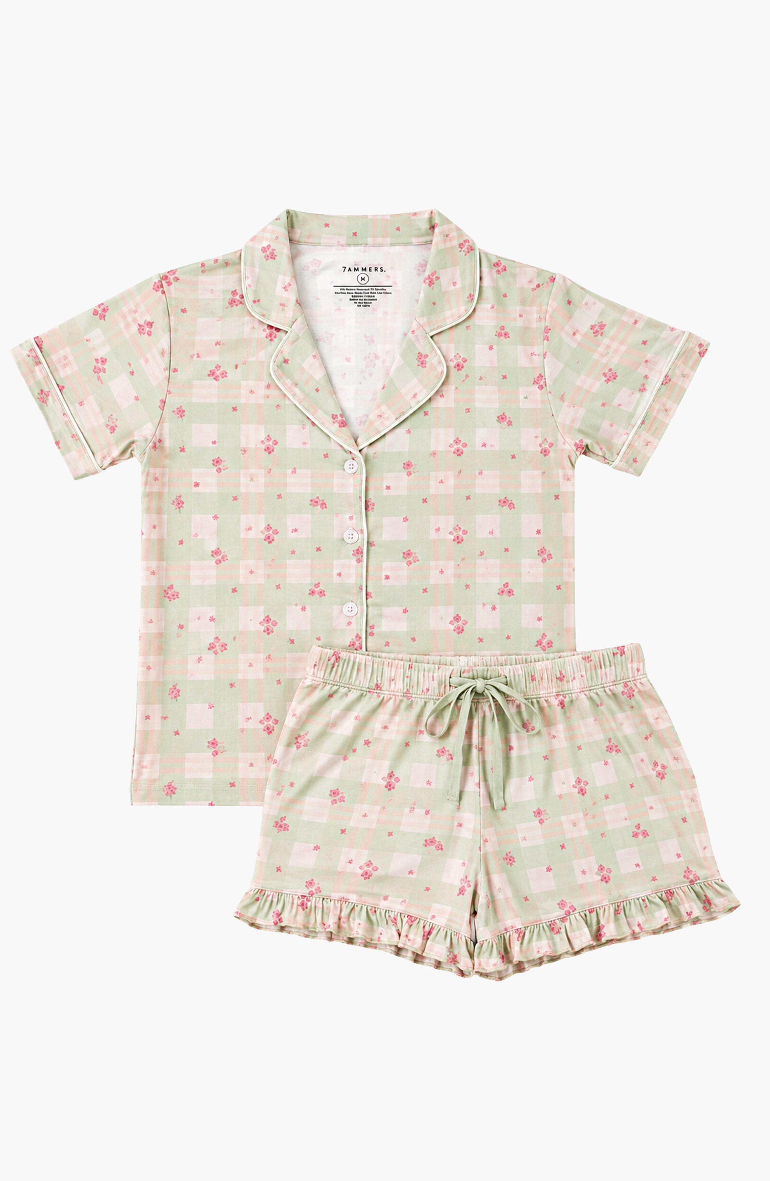 selected Light Green Floral