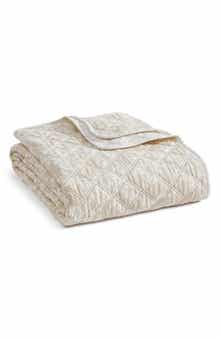 Layered Branches Reversible Quilted Throw Blanket