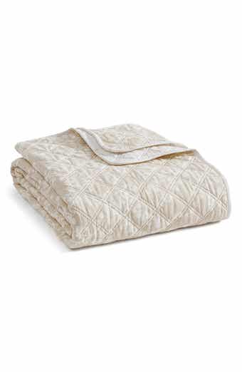 Layered Branches Reversible Quilted Throw Blanket