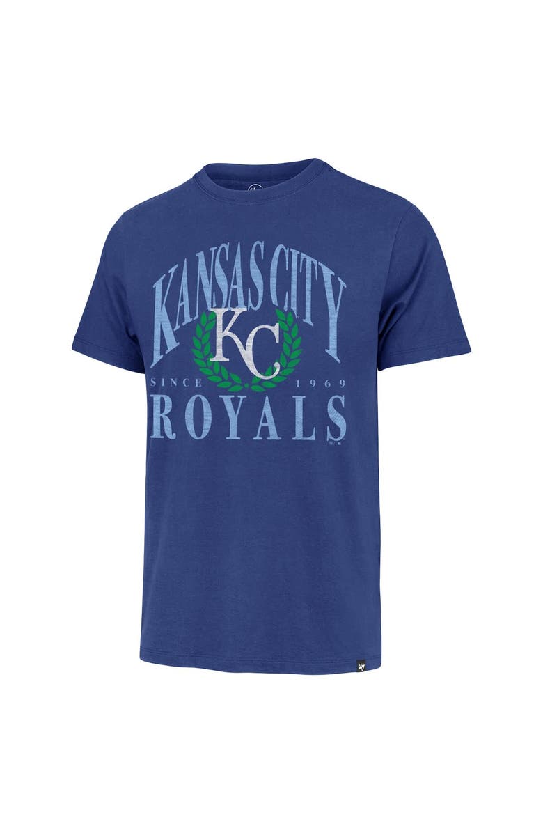 '47 Men's '47 Royal Kansas City Royals Pitchout Franklin T-Shirt, Alternate, color, Royal