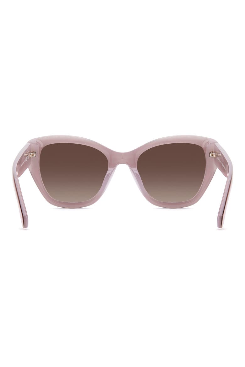 yolanda 51mm gradient cat eye sunglasses, Alternate, color, BROWN/ BROWN SF