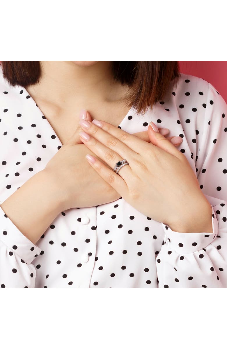 Julianna B. Black & White Diamond Vintage Ring Set 14k, Alternate, color, Diamond