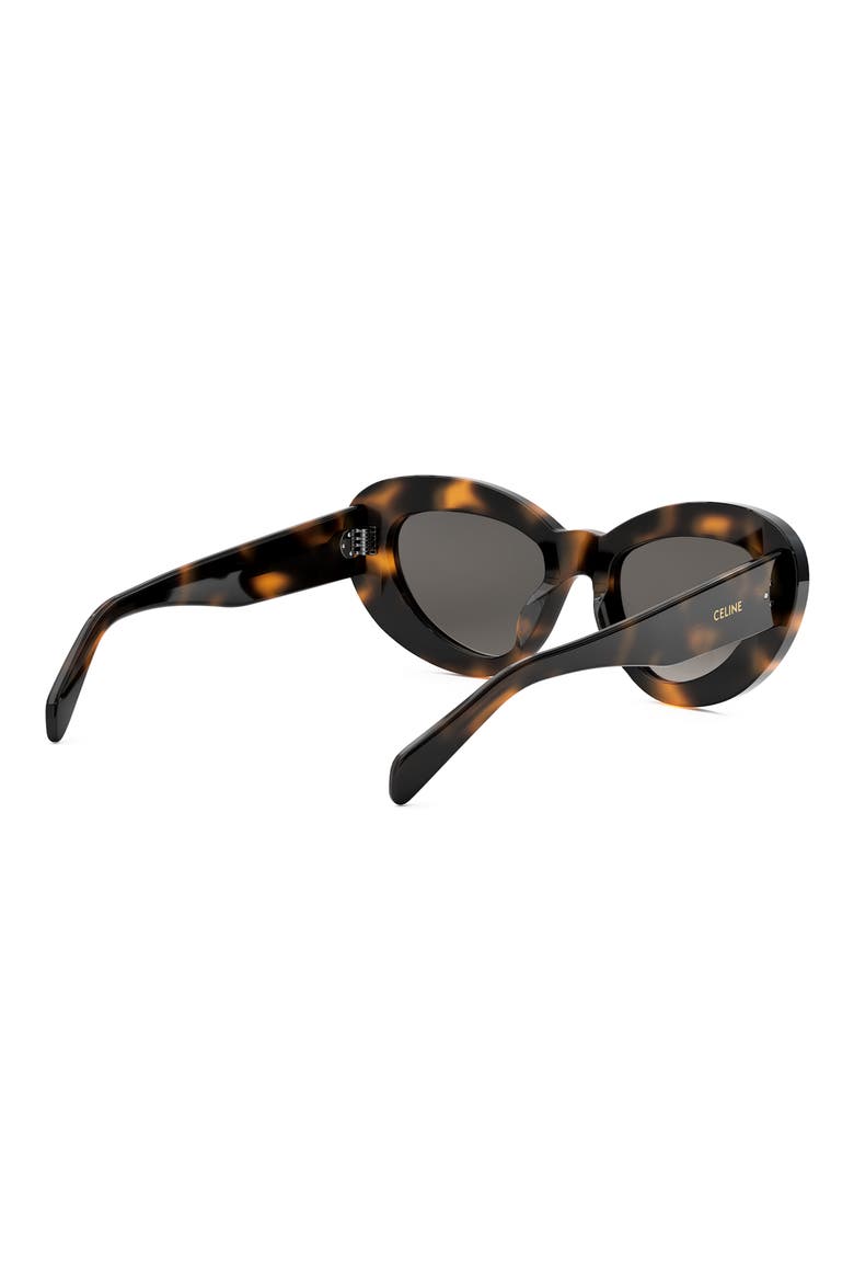 Bold 3 Dots 52mm Cat Eye Sunglasses, Alternate, color, DARK HAVANA / GRADIENT BROWN