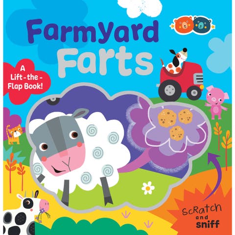 Scratch & Sniff Book, Farmyard Farts, Rhyming Book, Kids 3+