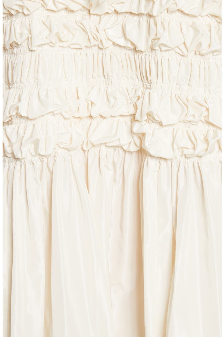 Lizzie Ruffled Taffeta Dress, Alternate, color, IVORY
