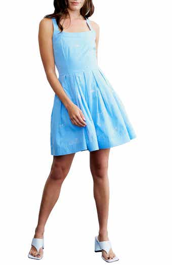 CIEBON Keira Embroidered Fit & Flare Dress