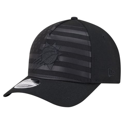 Men's New Era  Black Phoenix Suns Game Day Flag A-Frame 9FORTY Adjustable Hat