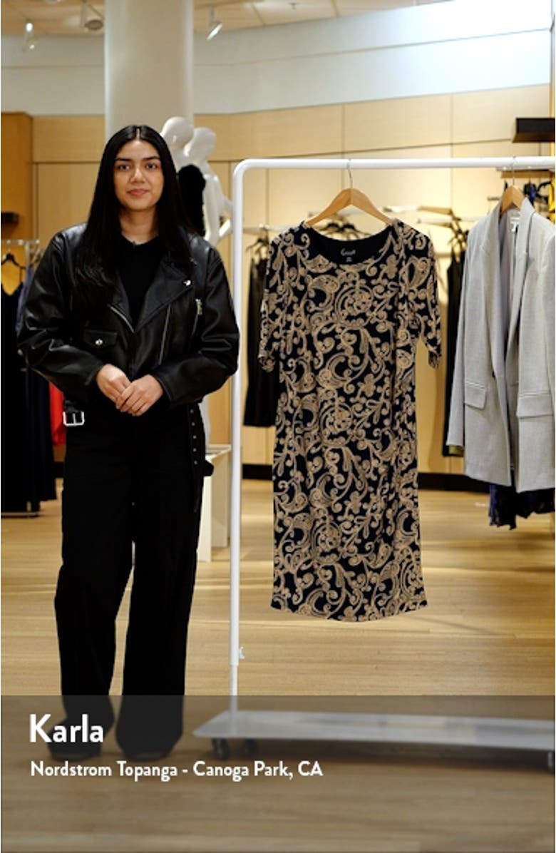 Paisley Sheath Dress, sales video thumbnail