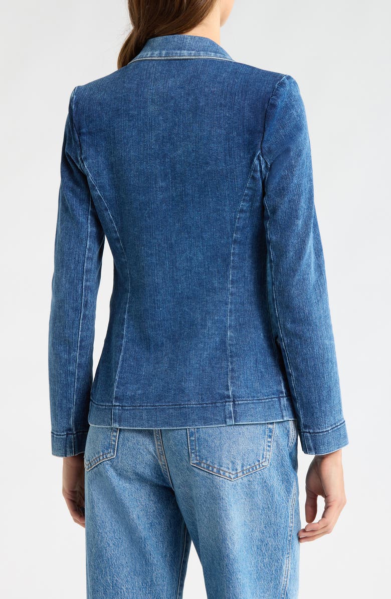 L'AGENCE Baldwin Denim Blazer, Alternate, color, Belvedere