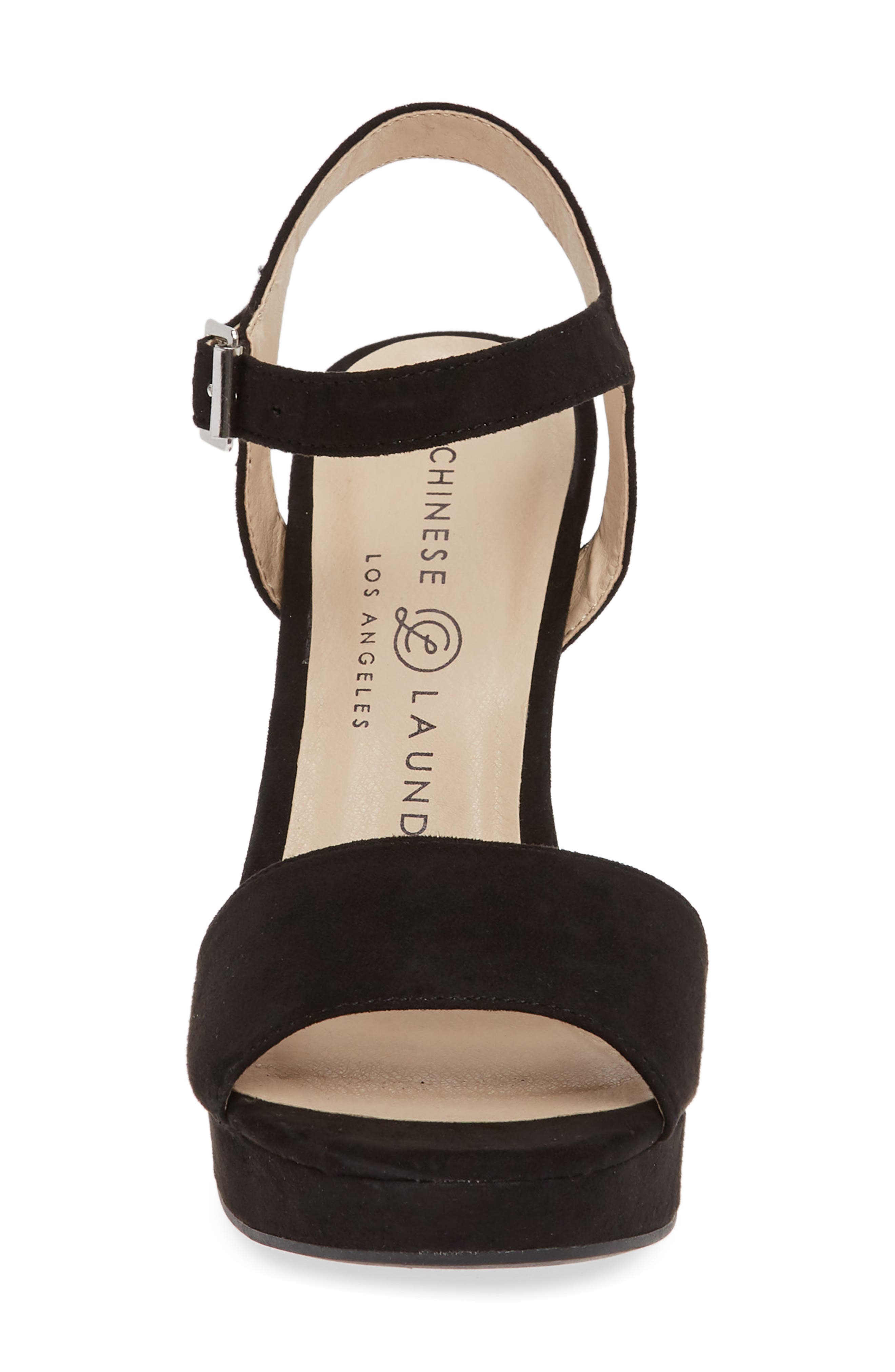 Aced Platform Sandal, Alternate, color, BLACK