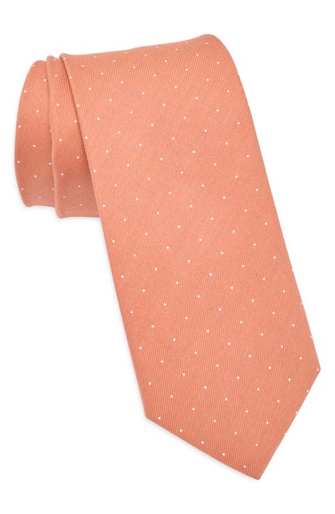 Dot Print Cotton Tie