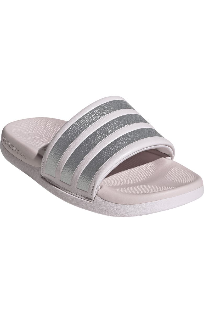 adidas Kids' Adilette Comfort 2.0 Sport Slide, Main, color, Almost Pink/Silver Metallic/Almost Pink