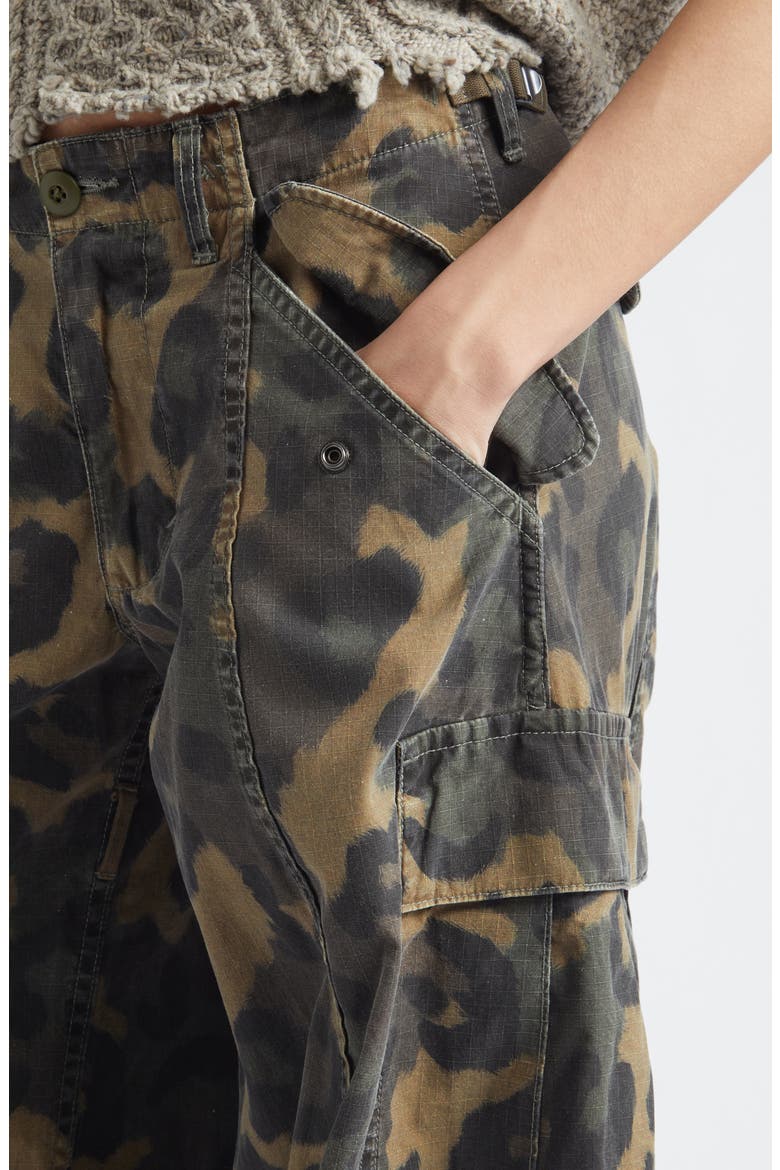 Siouxsie Field Leopard Print Cargo Pants, Alternate, color, MULTI BROWN LEOPARD