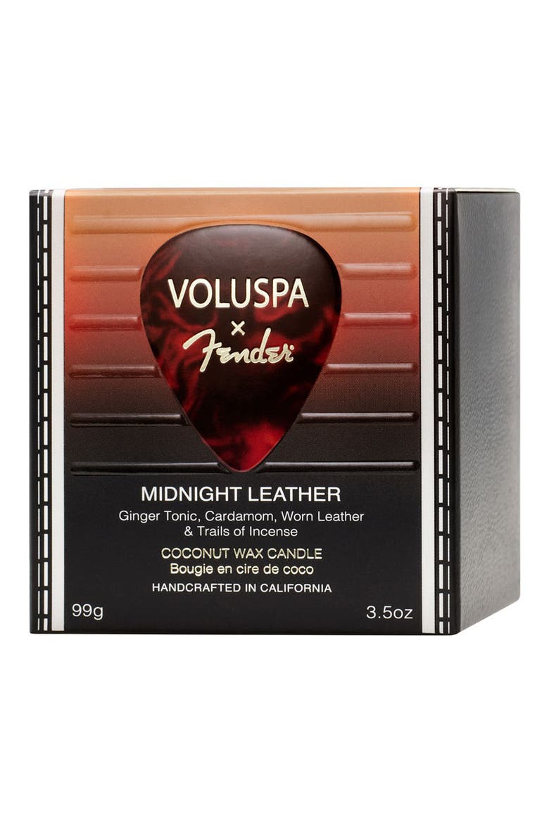 Midnight Leather Candle, Main, color, NO COLOR