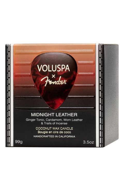 Midnight Leather Candle