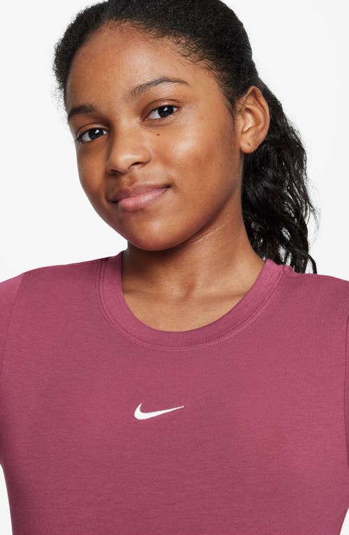 Nike Kids' Sportswear Crop T-shirt In Pink