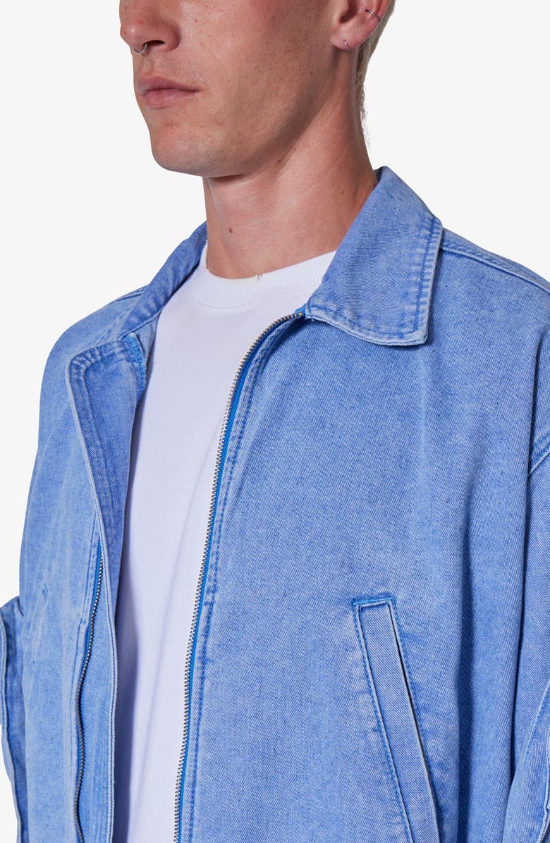 mnml Crop Denim Jacket, Alternate, color, 