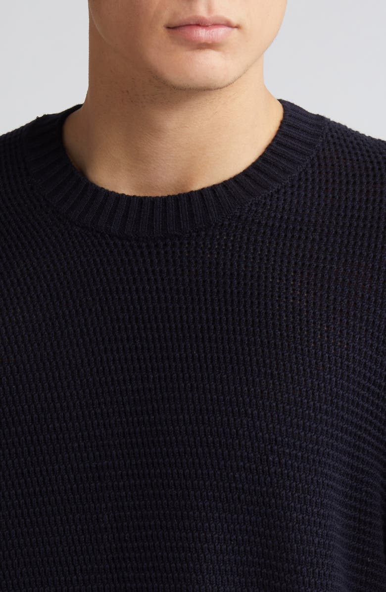 FRAME Textured Wool Blend Crewneck Sweater, Alternate, color, 