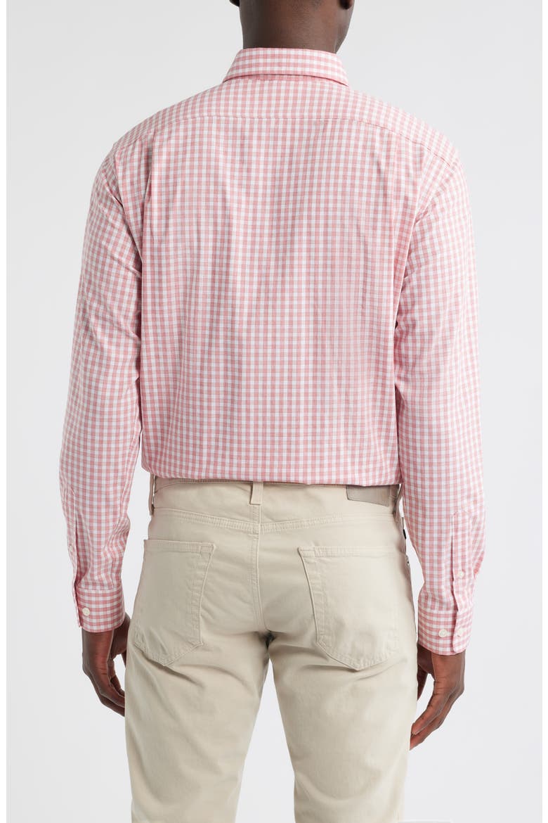 Westwood Plaid Button-Up Shirt, Alternate, color, LOBSTER