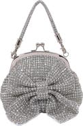 BERNESS Rhinestone Embellished Bow Handbag
