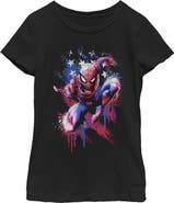 Marvel: Spider-Man Girls Marvel Spider-Man American Pose T Shirt