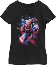 Marvel: Spider-Man Girls Marvel Spider-Man American Pose T Shirt