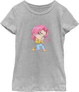 KPop Demon Hunters Girl's KPop Demon Hunters Chibi Romance Heart Graphic T-Shirt