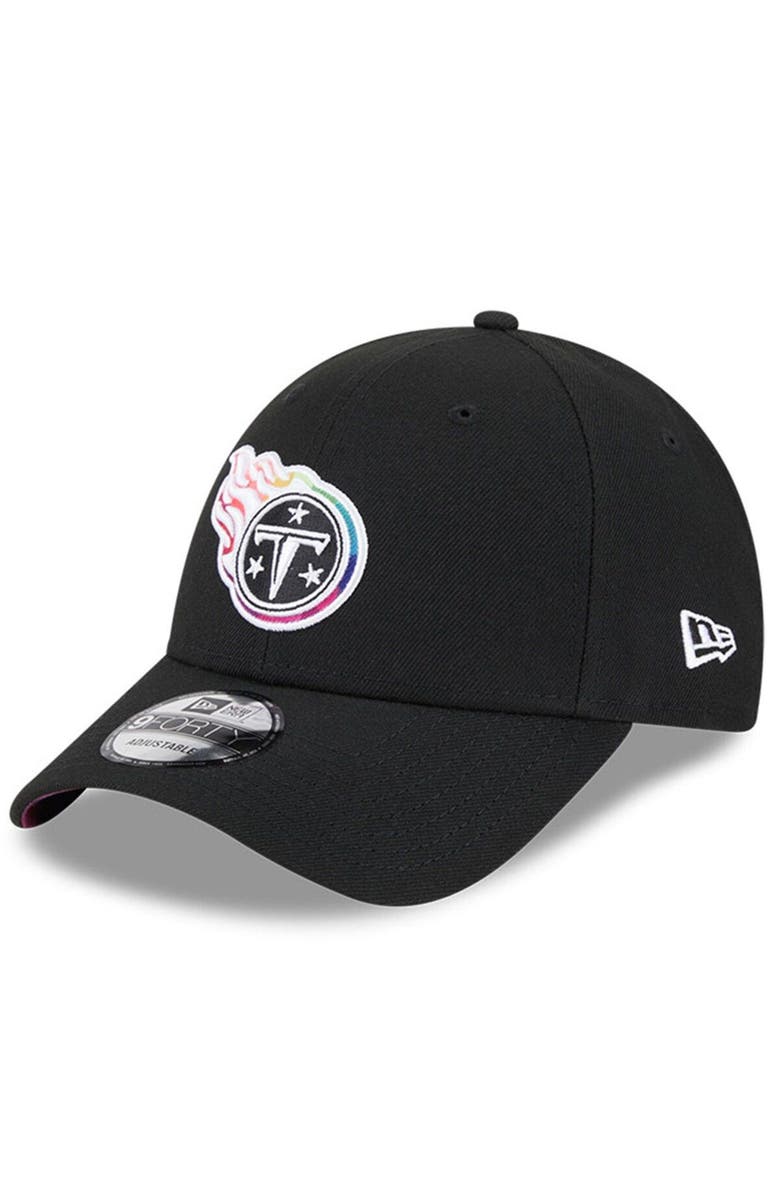 New Era Men's New Era Black Tennessee Titans 2023 NFL Crucial Catch 9FORTY Adjustable Hat, Alternate, color, Black