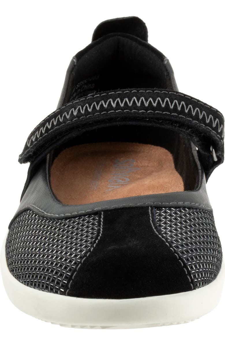 SoftWalk<sup>®</sup> Dayton Mary Jane Sneaker, Alternate, color, Black Suede