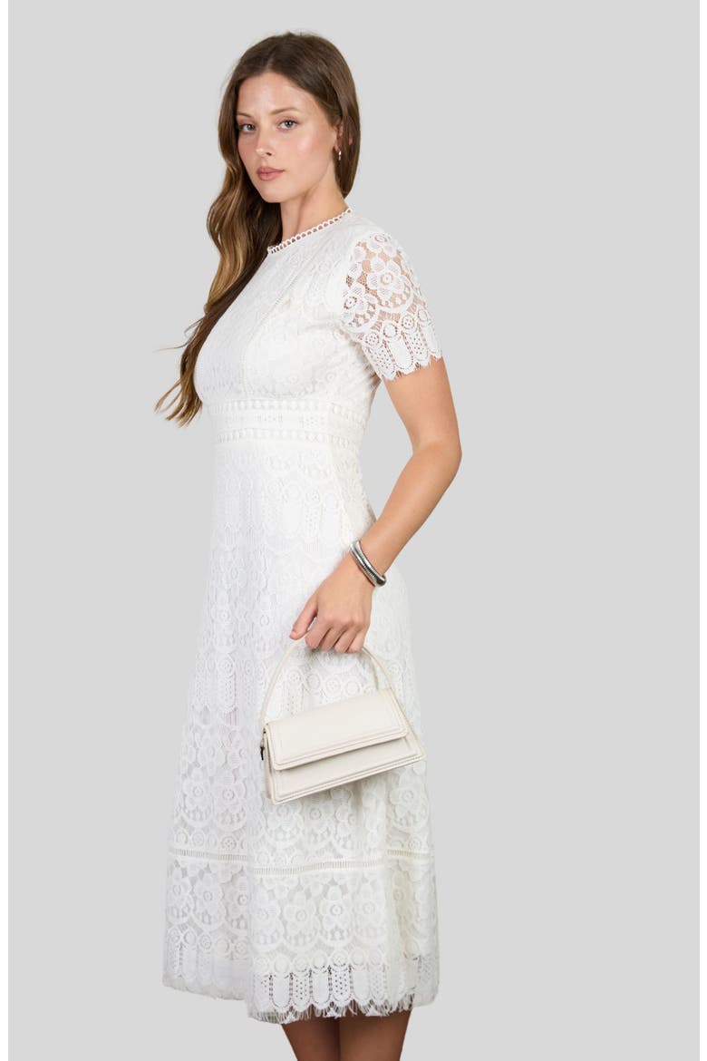 Lace Midi Drss, Alternate, color, WHITE