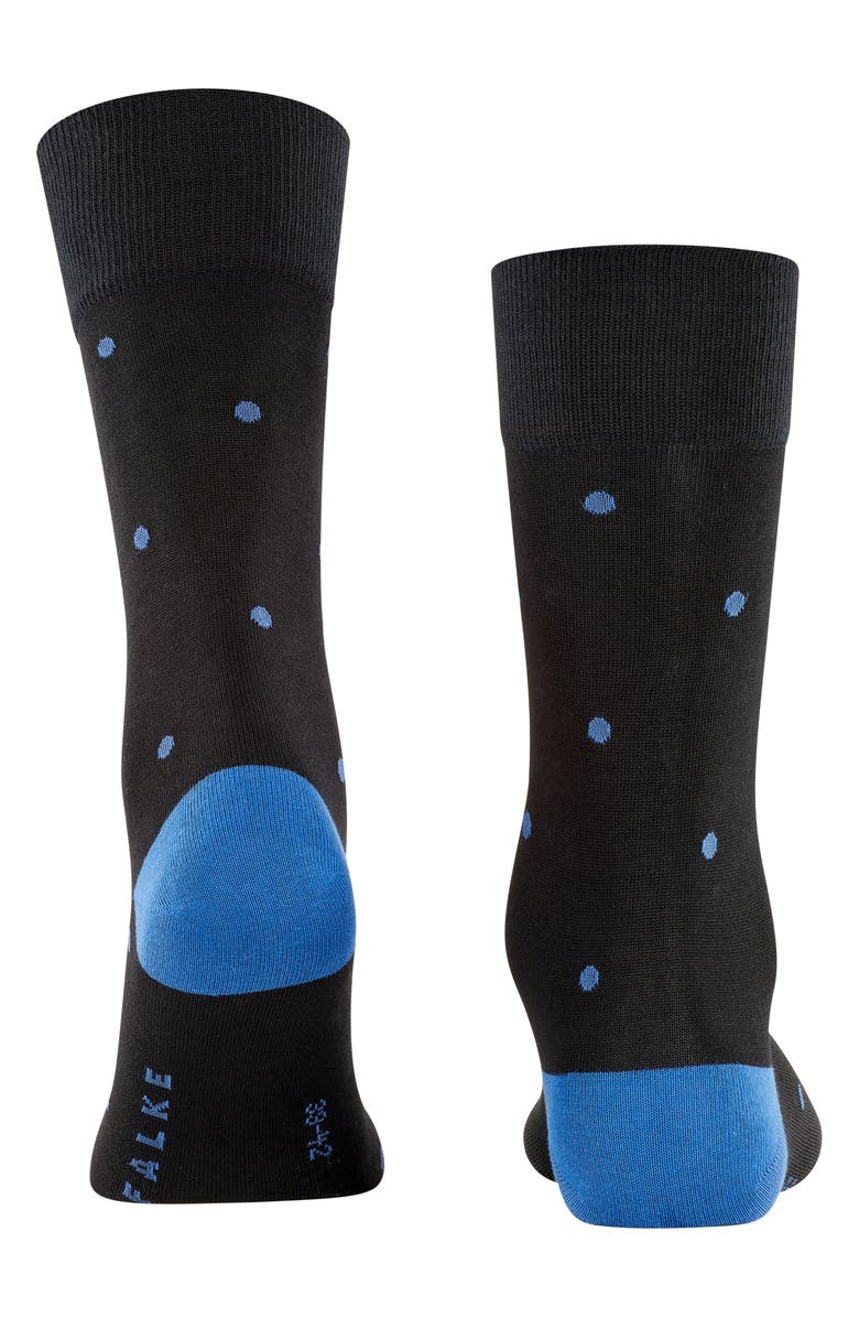 Falke Polka Dot Crew Socks, Alternate, color, Black Mix