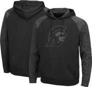 COLOSSEUM Men's Colosseum USC Trojans Blackout 3.0 Tonal Raglan Pullover Hoodie