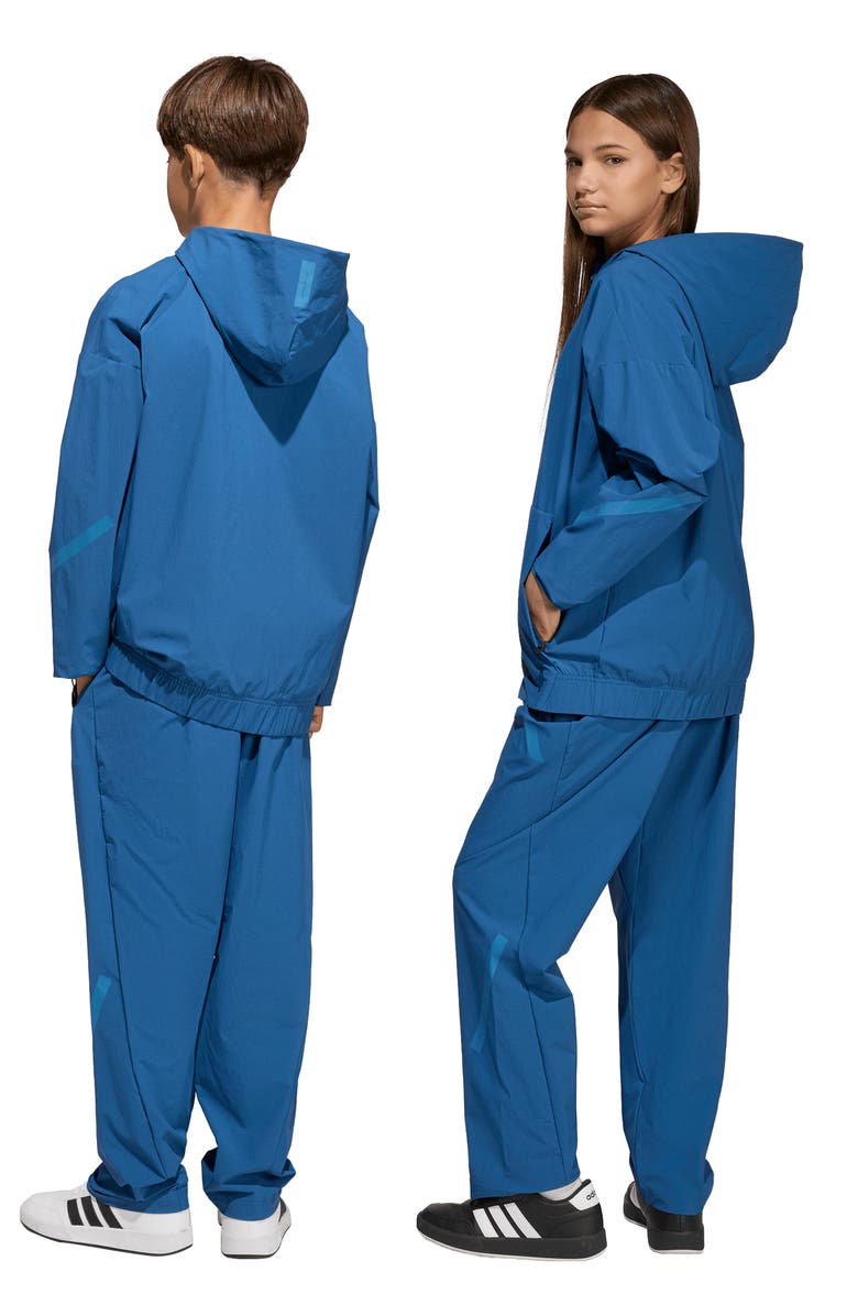 adidas Originals Kids' Z-N-E Woven Travel Pants, Alternate, color, Dusky Petrol/ Dusky Ink