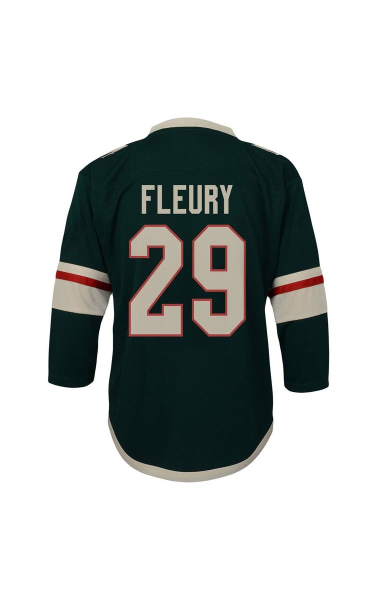 Outerstuff Preschool Marc-Andre Fleury Green Minnesota Wild Replica Player Jersey, Alternate, color, 