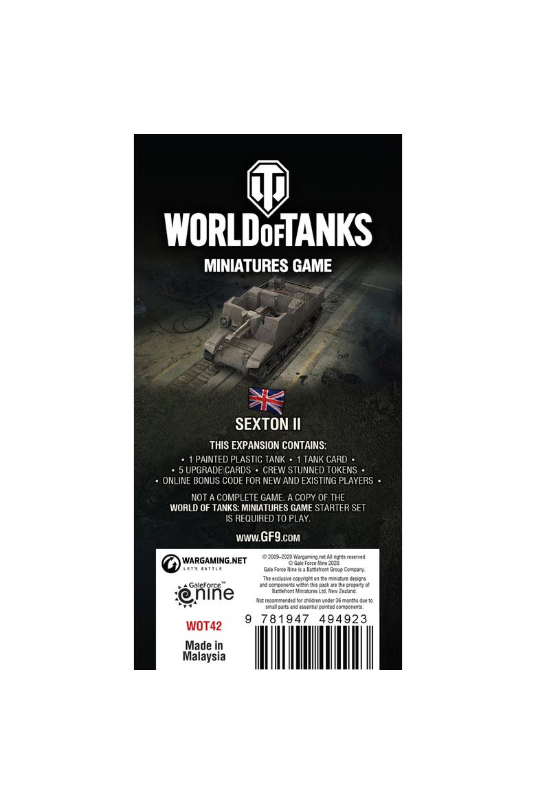 World Of Tanks Sexton Ii Wave 8 Assault Gun Expansion, Miniatures Game, Alternate, color, Multicolored