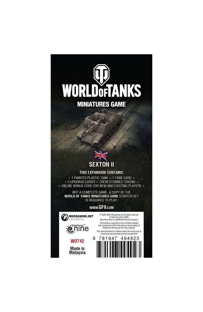 Gale Force Nine World Of Tanks Sexton Ii Wave 8 Assault Gun Expansion, Miniatures Game, Alternate, color, Multicolored