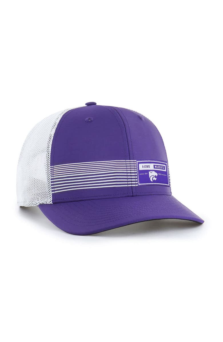 '47 Men's '47  Purple Kansas State Wildcats Rangefinder brrr Trucker Adjustable Hat, Alternate, color, Purple