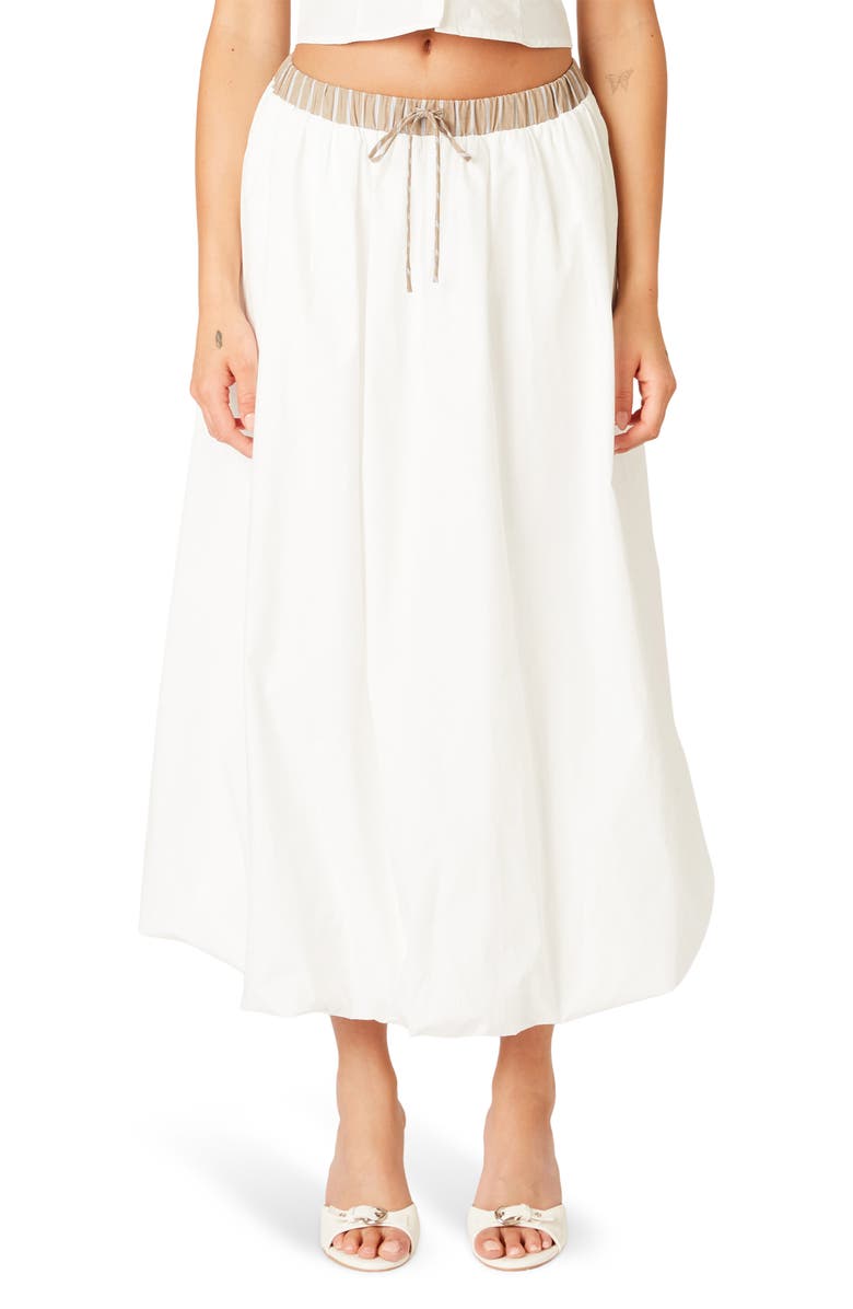 Nia Victoria Midi Skirt, Main, color, Taupe