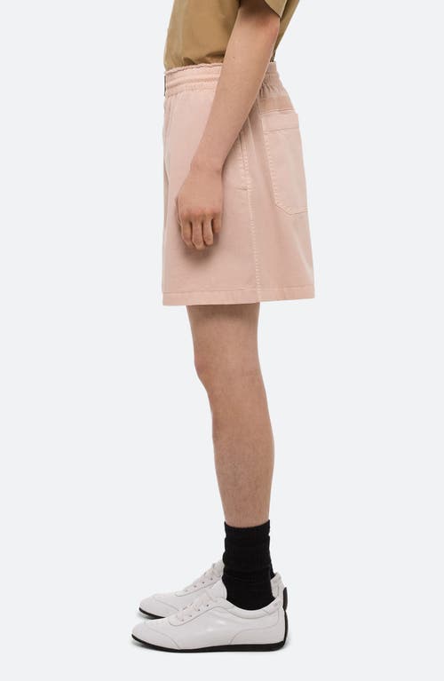 Helmut Lang Relaxed 5.5 Pull On Shorts In Pink