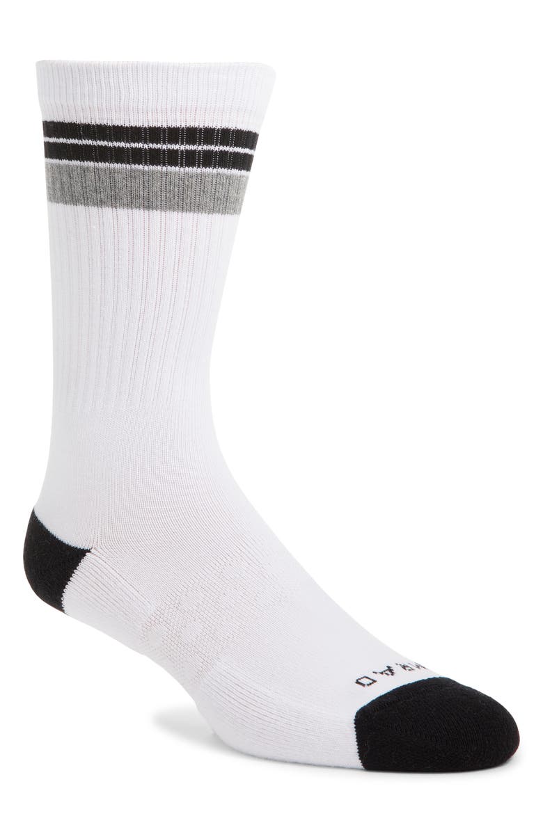 COMRAD Stripe Cotton Blend Crew Socks, Main, color, 