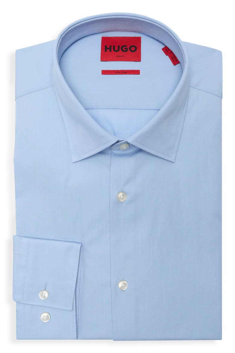 Koey Slim Fit Dress Shirt, Alternate, color, LIGHT/ PASTEL BLUE