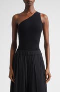 Michael Kors Collection One-Shoulder Cashmere Blend Bodysuit