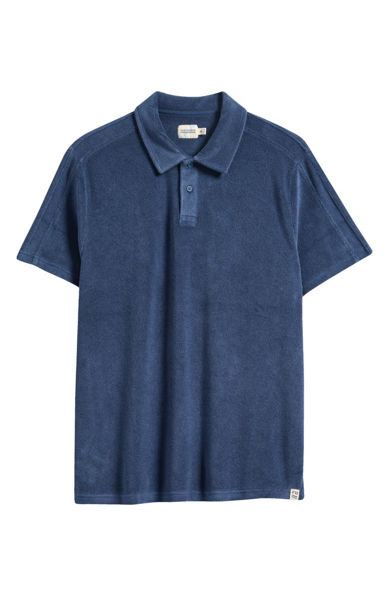 Fair Harbor The Ravello Terry Cloth Polo, Alternate, color, Navy